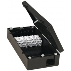 AP-Anschlussdose ESYLUX Universal 5-polig 2.5mm² 120x62x30mm schwarz