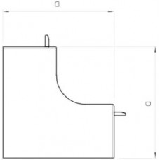 Inneneck Bettermann zu Installationskanal WDK reinweiss 15x30mm