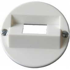 Frontscheibe 43/1×RJ45 weiss schräg