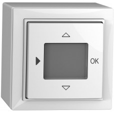 AP-Temperaturregler ABB  Sidus weiss glänzend mit Timer für Fussbodenheizung Display+Fühler