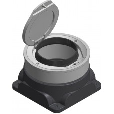 Bodendose Woertz 122/73 KD Ø 122mm ohne Einführung