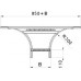Anbau-Abzweigstück-T Bettermann LAA 60×500mm bandverzinkt