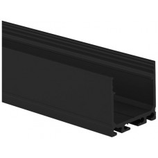 Aufbauprofil DOTLUX Typ 11 2000mm hoch für LED-Streifen bis 24mm schwarz