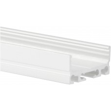 Aufbauprofil DOTLUX Typ 9 2000mm flach für LED-Streifen bis 22.5mm weiss