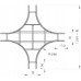 Kreuzstück Bettermann 400x60mm horizontal