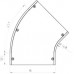 Deckel OBO Bettermann zu Bogen 45° 400mm
