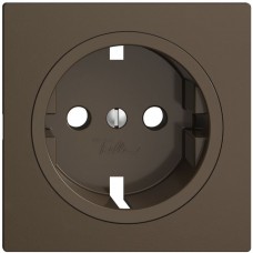 Frontplatte Feller EDIZIOdue für SCHUKO 60×60 mm coffee F