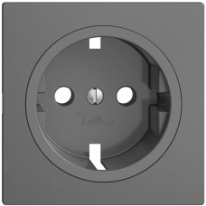 Frontplatte Feller EDIZIOdue für SCHUKO 60×60 mm dunkelgrau F
