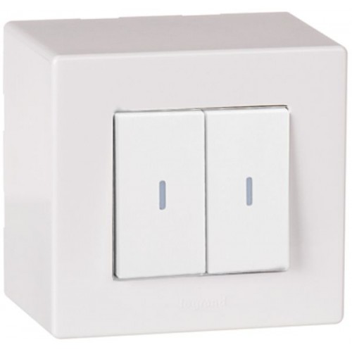 APDoppelWechselschalter 3+3 Legrand Arteor weiss