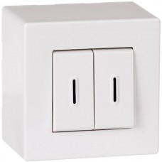 AP-Leuchtwipptaster Legrand Arteor AR 6A 250V weiss Gr.I AP-Leuchtwipptaster Legrand Arteor AR 6A 250V weiss Gr.I