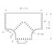 Abzweig-T Bettermann 400×60mm