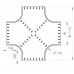 Kreuzstück Bettermann 600x60mm verzinkt ohne Deckel
