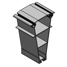 Systemprofil18 FixZ-10 mitte 96mm mit Verbinder