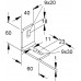 Befestigungswinkel 60×60×40mm tauchfeuerverzinkt