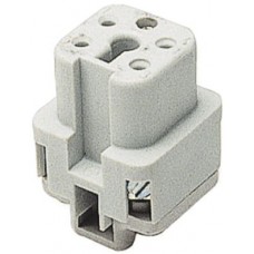 Buchseneinsatz A4 0,5-1,5mm² 20-16AWG ohne Drahtschutz Buchseneinsatz A4 0,5-1,5mm² 20-16AWG ohne Drahtschutz