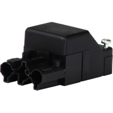 Buchsenteil Wieland 3L schwarz ST18/3