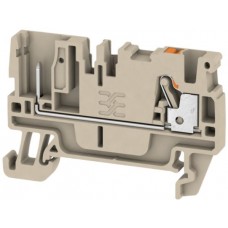 Durchgangs-Reihenklemme Weidmüller APGTB FT PUSH IN 2.5mm² TS35 beige