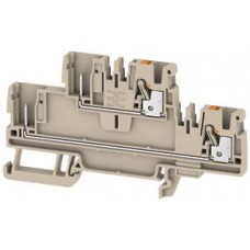 Durchgangs-Reihenklemme Weidmüller APGTB PUSH IN 2.5mm² 2 Etagen TS35 beige