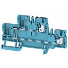 Durchgangs-Reihenklemme Weidmüller APGTB VL PUSH IN 2.5mm² 2 Etagen TS35 blau