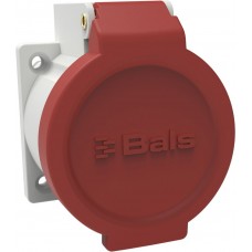 EB-Steckdose Bals QuickConnect T25 5P 16A 400V rot IP55 vernickelt