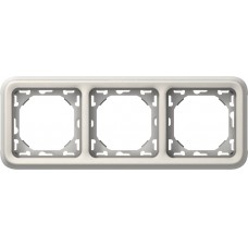 UP-Montagerahmen 1x3 Legrand Plexo weiss horizontal