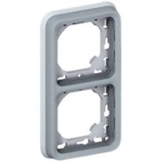 UP-Montageplatte Legrand PLEXO 2x1 grau 