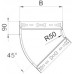Bogen 45° Bettermann RBM 60×100mm bandverzinkt
