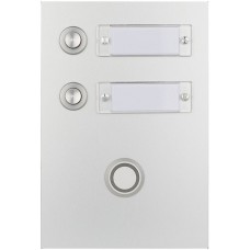 Sonnerie-Tasterplatte ESA 1 Reihe 2 Drücker daneben mit Taster 105×155mm