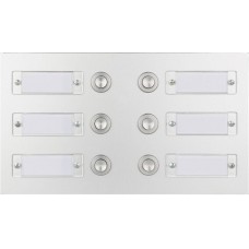 Sonnerie-Tasterplatte ESA 2 Reihen 3 Drücker in der Mitte 210×120mm