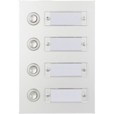 Sonnerie-Tasterplatte ESA 1 Reihe 4 Drücker daneben 105×155mm
