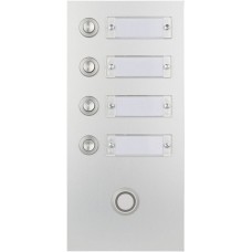 Sonnerie-Tasterplatte ESA 1 Reihe 4 Drücker daneben mit Taster 105×225mm