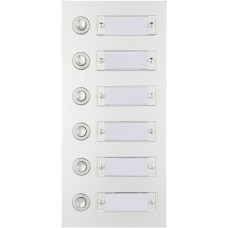 Sonnerie-Tasterplatte ESA 1 Reihe 6 Drücker daneben 105×225mm