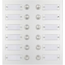 Sonnerie-Tasterplatte ESA 2 Reihen 6 Drücker in der Mitte 210×225mm