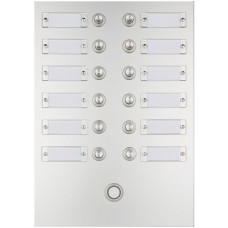 Sonnerie-Tasterplatte ESA 2 Reihen 6 Drücker in der Mitte mit Taster 210×295mm