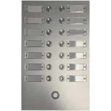 Sonnerie-Tasterplatte ESA 2 Reihen 7 Drücker in der Mitte mit Taster 210×330mm