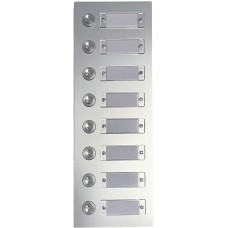 Sonnerie-Tasterplatte ESA 1 Reihe 8 Drücker daneben 105×295mm
