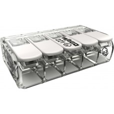 Steckklemme WAGO COMPACT 5×6mm² Ex e transparent 105°C 440V 37A - 15 Stück
