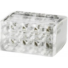 Steckklemme Woertz 8×0,5...2,5mm² 450V 24A transparent/grau - 50 Stück