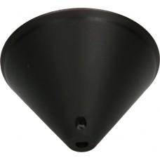 Baldachin Max Hauri 110×70mm für Kabel Ø7mm schwarz