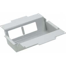 Einbausatz zu WAK 200×200mm leuchtgrau leer Bodenhöhe 75-140mm