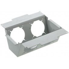 Einbausatz zu WAK 200×200mm lichtgrau leer Bodenhöhe 95-140mm