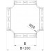 Kreuzstück Bettermann RKM 110x100mm bandverzinkt