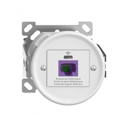AP-Rückführungsdose STANDARDdue 1×RJ45 VoIP 8P UTP ohne Kappe weiss