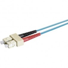 Glasfaser-Patchkabel SC duplex G50/125µm OM3 türkis 5m