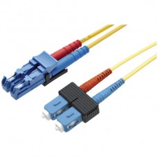 LWL-Rangierkabel SM Duplex 2m 2xSC blau/E-2000 blau