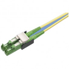 LWL-Rangierkabel SM Duplex 2m E-2000 grün/weiss, 2xSC grün