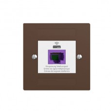 Rückführungsdose EDIZIOdue F 1×RJ45 VoIP 8P UTP coffee