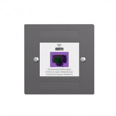 Rückführungsdose EDIZIOdue F 1×RJ45 VoIP 8P UTP dunkelgrau