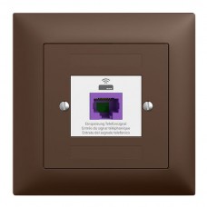 UP-Rückführungsdose EDIZIOdue FMI 1×RJ45 VoIP 8P UTP coffee