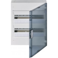 AP Verteiler Hager Vega 2-reihig 36TE mit Tür transparent AP Verteiler Hager Vega 2-reihig 36TE mit Tür transparent